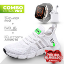 Combo IWO ULTRA Series 8 + Tenis Sneaker NewFIT Pro® + Fone Bluetooth Airdots