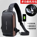 Bolsa de ombro masculina - com USB