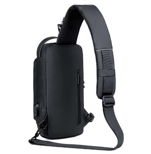 Compra online de Bolsa de peito com interface USB Bolsas de ombro cruzadas  para exteriores